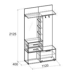 Шкаф многоцелевого назначения 70 Норвуд