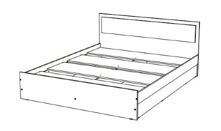 Кровать двуспальная Фиеста  