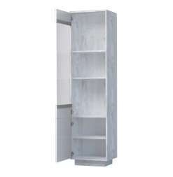 Пенал с 2 дверями на цоколе ПС-1  ЭГО, бетон 