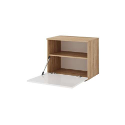 Обувница 600 Италия, Сонома/белый глянец