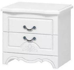 Тумба прикроватная Лотос, Белый