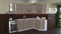 Кухонный гарнитур Лира мега прайм, 200х150 см 
