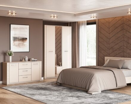 Комод 3 ящика, 2 двери Калипсо 