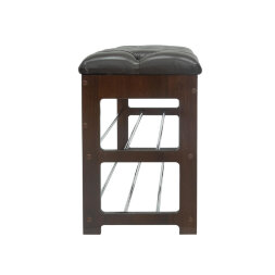 Банкетка Грейс с каретной стяжкой ,орех