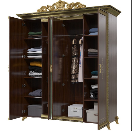 Шкаф 4-х дверный СГ-02 Грация, Орех 