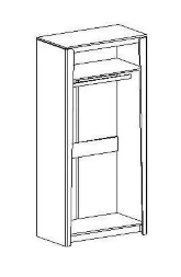 Шкаф двухдверный Мальта, Таксония