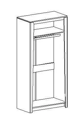 Шкаф двухдверный Мальта, Таксония 