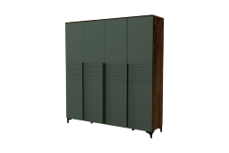 Шкаф 4-х дверный Брента, Оливковый