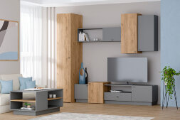 Антресоль АН-1 Квадро, Графит