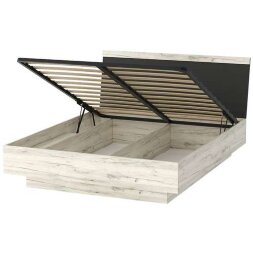 Кровать Соната, Крафт белый - Антрацит