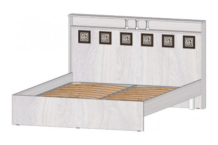 Кровать Коста-Рика, анкор светлый 