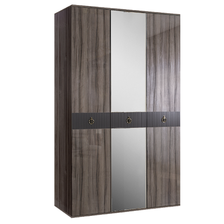 Шкаф 3 двери МШ1/3(s) (с зеркалом)  Rimini Solo 