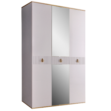 Шкаф 3 двери МШ1/3(s) (с зеркалом)  Rimini Solo 