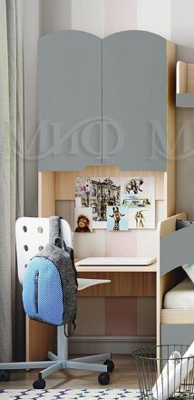  Стол с надстройкой Юниор-3, бриз 