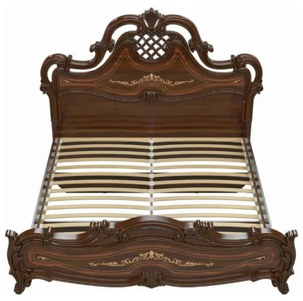 Кровать шелкография СГ-10Ш Грация, Орех 