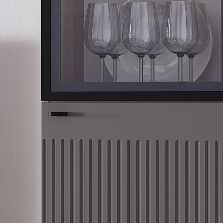 Пенал со стеклом Олива, Муссон софт 