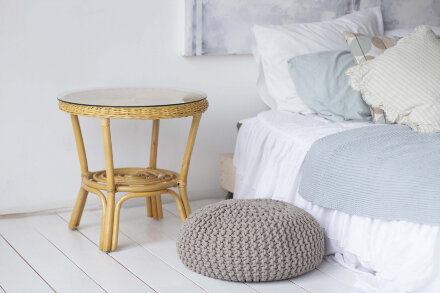 Стол журнальный 02/08 с накладкой из стекла 