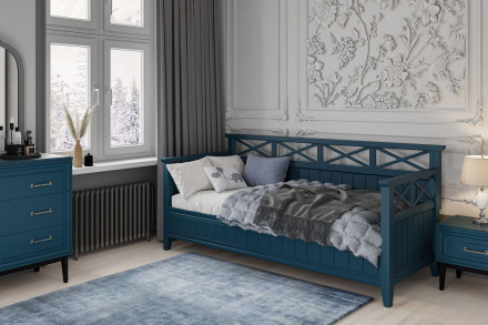 Кровать Амелия, сапфировый 