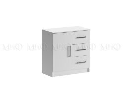 Комод 3 ящика и дверь Бася, белый