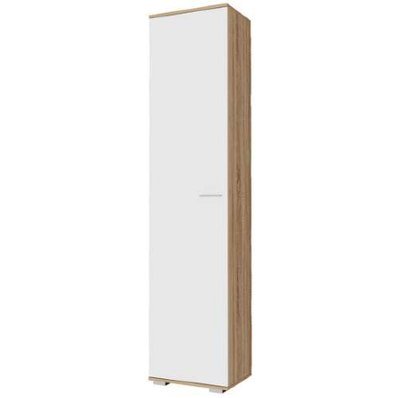 Пенал 500 Италия, Сонома/белый глянец 