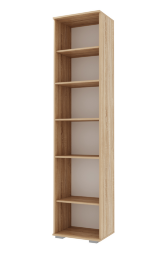 Пенал 500 Италия, Сонома/белый глянец