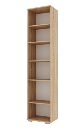 Пенал 500 Италия, Сонома/белый глянец 