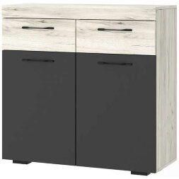 Тумба Соната ТС-900, Крафт белый - Антрацит