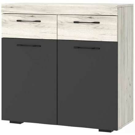 Тумба Соната ТС-900, Крафт белый - Антрацит 