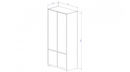 Шкаф ШК-01 Бостон, Анкор светлый