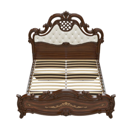Кровать мягкое изголовье СГ-10 Грация, Орех 