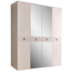 Шкаф 4 двери РМШ1/4(s) (с зеркалами) Rimini Solo