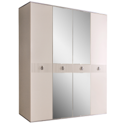 Шкаф 4 двери РМШ1/4(s) (с зеркалами) Rimini Solo