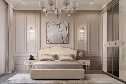 Шкаф 4 двери РМШ1/4(s) (с зеркалами) Rimini Solo 