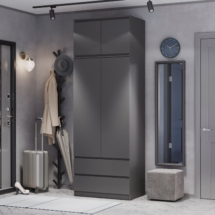 Тумба (2 двери) Симпл, Графит  