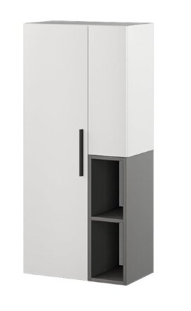 Шкаф-пенал настенный Альберо, графит 