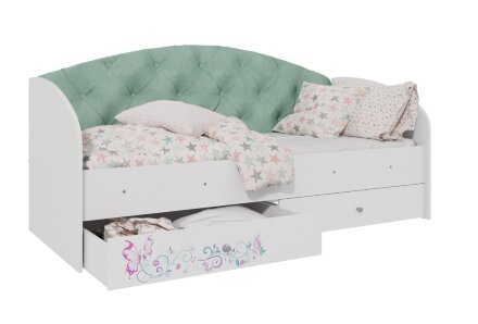 Детская кровать Эльза, розовый 