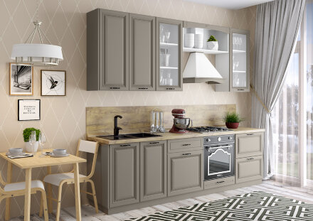 Модульная кухня Палермо (базальт) 