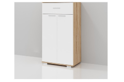 Тумба Италия, Сонома/белый глянец