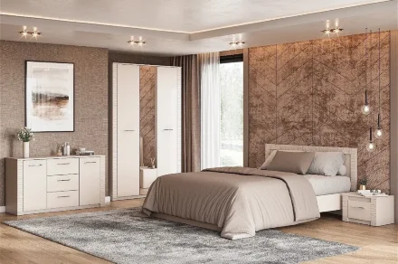 Шкаф 3-х створчатый с зеркалом Калипсо 