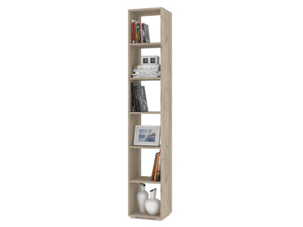 Стеллаж 2040 Оливия, Серый дуб/Белый 