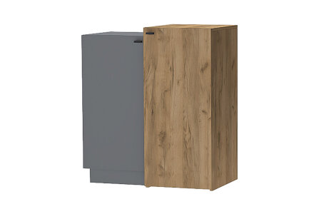 Комод 2 двери К-2 Квадро, Графит  