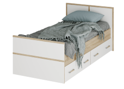 Кровать 0,9 Сакура, сонома