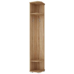 Шкаф торцевой с вешалками Италия, Сонома/белый глянец