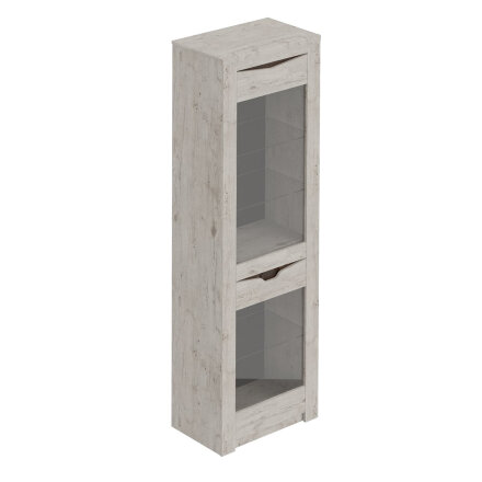 Шкаф-витрина Соренто, дуб Бонифаций 