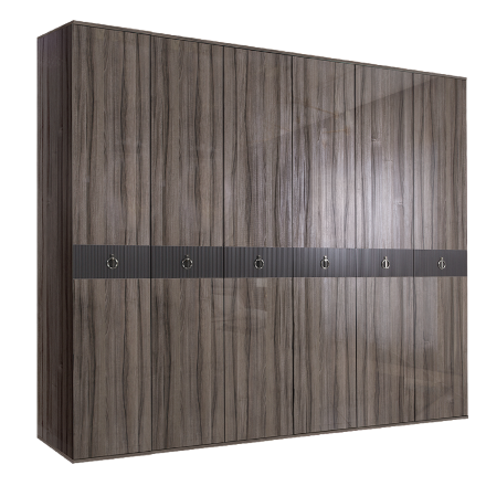 Шкаф 6 дверей РМШ2/6(s) (без зеркал) Rimini Solo 