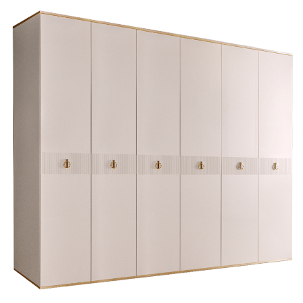 Шкаф 6 дверей РМШ2/6(s) (без зеркал) Rimini Solo 
