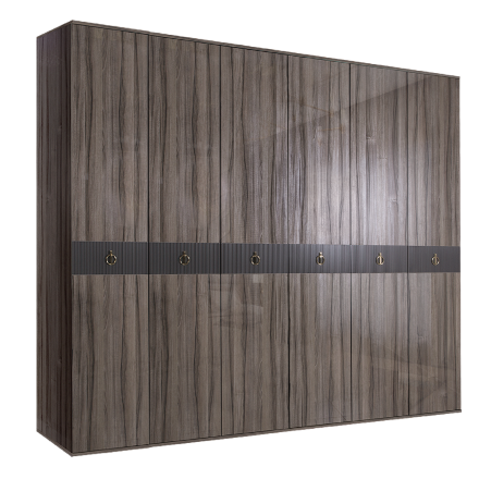 Шкаф 6 дверей РМШ2/6(s) (без зеркал) Rimini Solo 