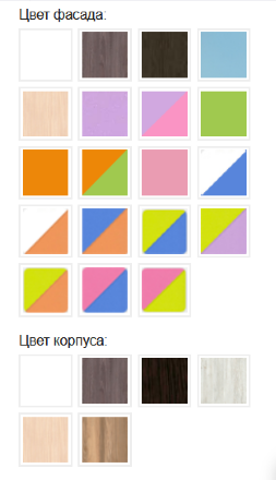 Двухъярусная кровать Юниор-1 Дуб + лайм 