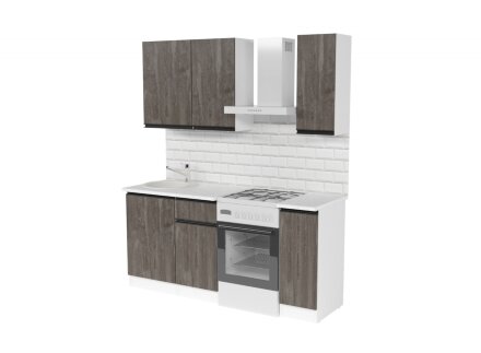 Кухонный гарнитур Ноктюрн лайт, 120 см 