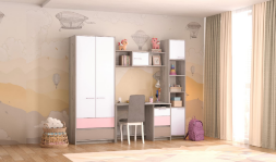 Комод Зефир, розовый